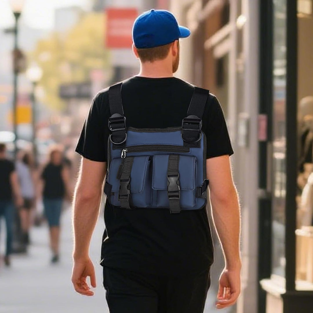Verstelbaar sportvest voor heren, ideaal voor hardlopen, outdoor en actieve levensstijl.