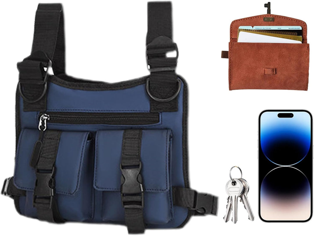 Heren sportvest met verstelbare banden voor optimale ondersteuning tijdens hardlopen en workouts.