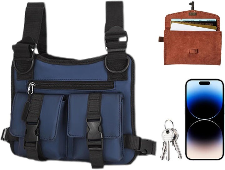 Heren sportvest met verstelbare banden voor optimale ondersteuning tijdens hardlopen en workouts.