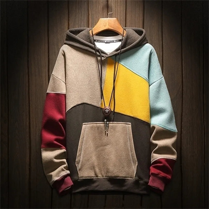 Heren loose-fit hoodie met capuchon voor casual comfort. Ideaal voor herfst en winter.