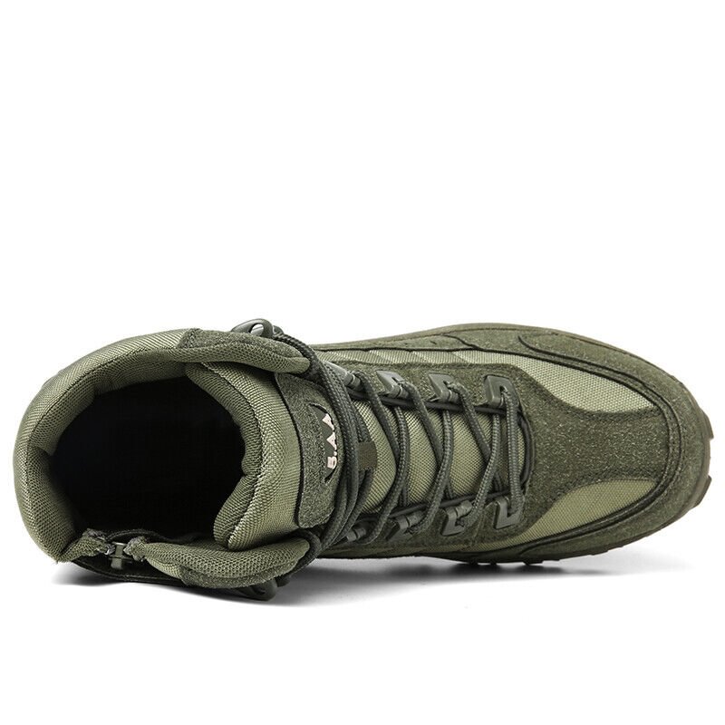 Duurzame militaire herenlaarzen, ideaal voor outdoor activiteiten en zwaar werk.
