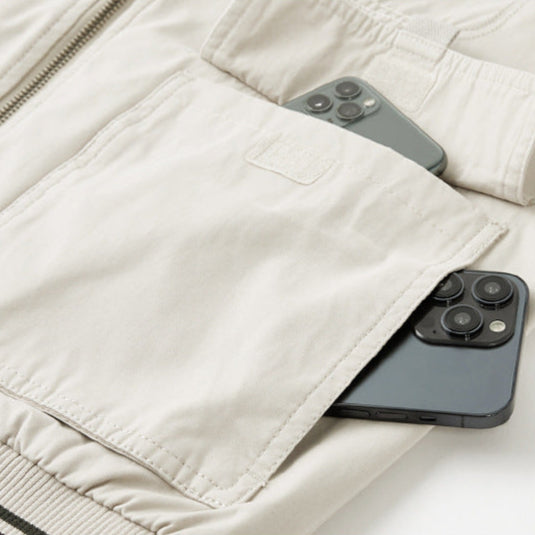 Trendy heren reversible utility vest, mouwloos en multifunctioneel; perfect voor een casual look met handige zakken.