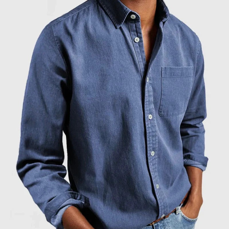 Tijdloos heren overhemd Liam, veelzijdig voor elke stijl. Comfortabel mode-overhemd met lange mouwen.