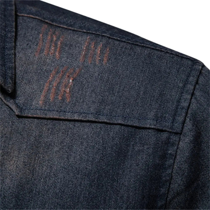 Casual heren overhemd met lange mouwen. Stijlvolle knoopsluiting, perfect voor ontspannen dagen.