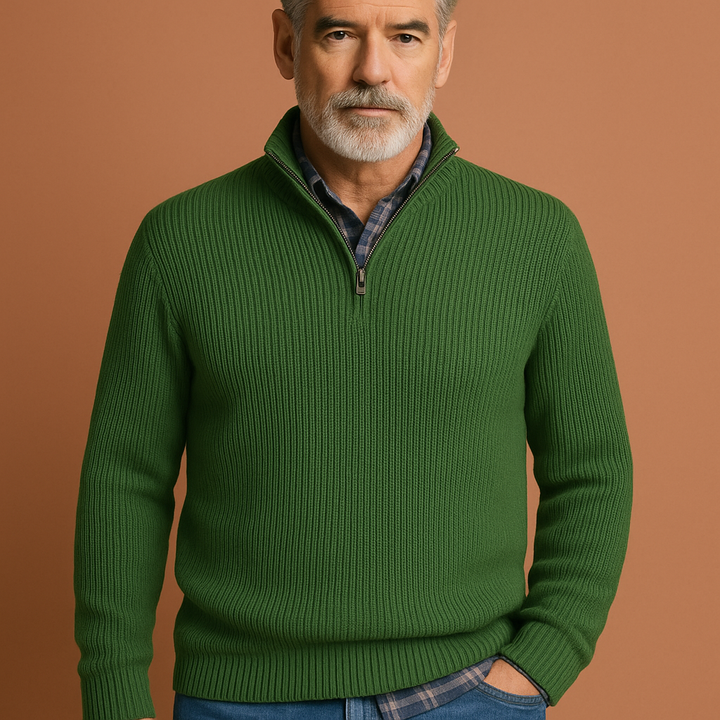 Achteraanzicht van een comfortabele heren oversized pullover, geschikt voor dagelijks gebruik.