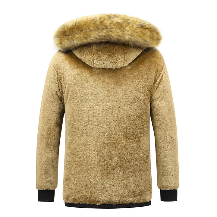 Gevoerde heren parka met capuchon, waterafstotend en warm. De perfecte casual winterjas voor herenkleding.