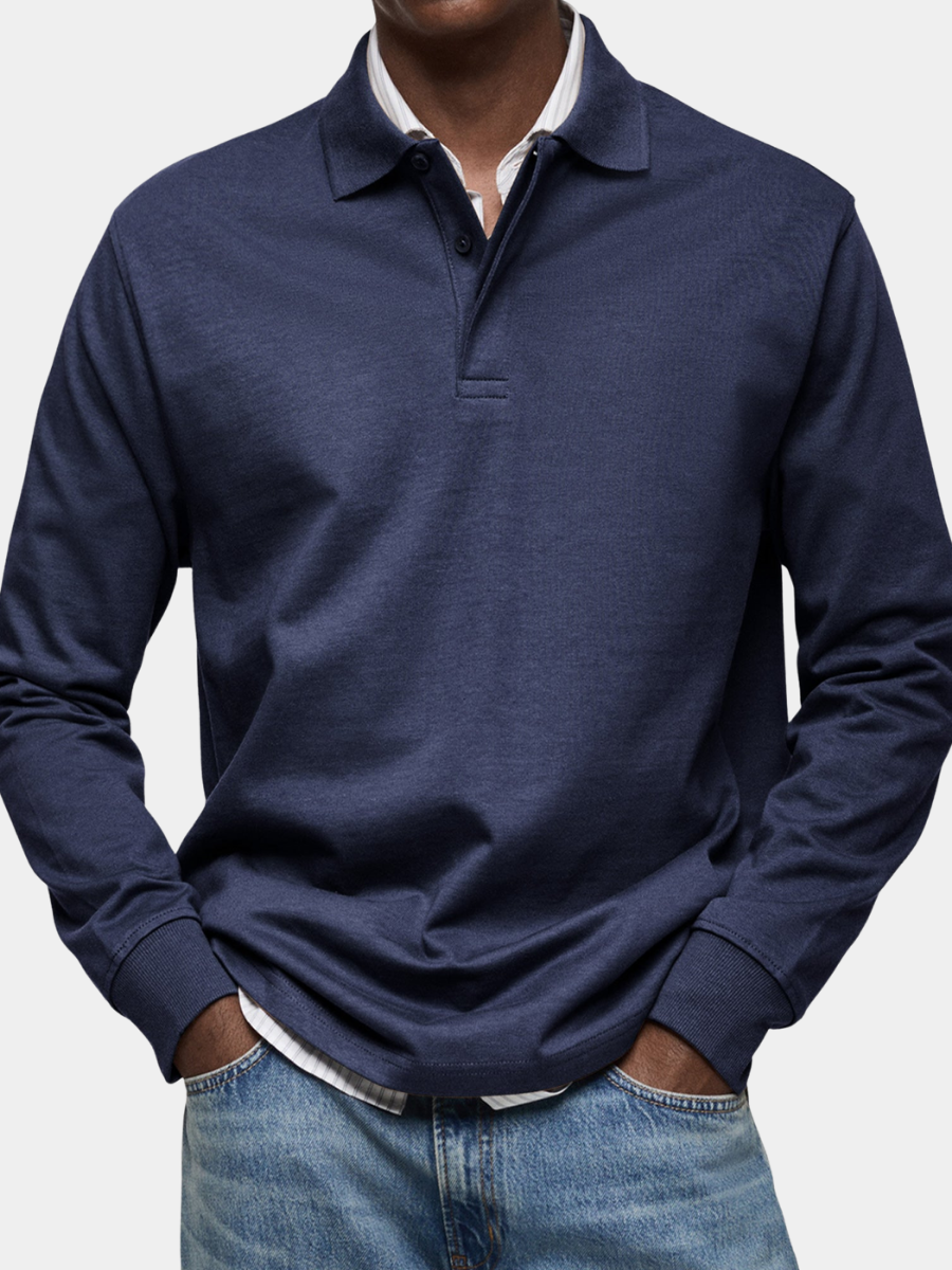 Heren polo lange mouwen, comfortabel en stijlvol. Essentiële herenmode voor dagelijks gebruik.