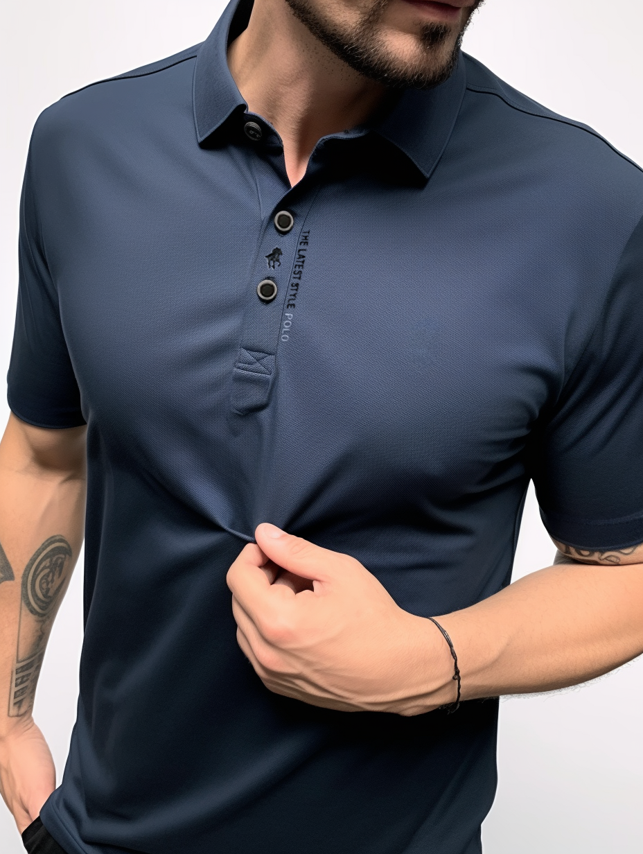 Casual heren polo voor de lente/zomer. Stijlvol ontwerp en strijkvrije stof voor ultiem gemak.