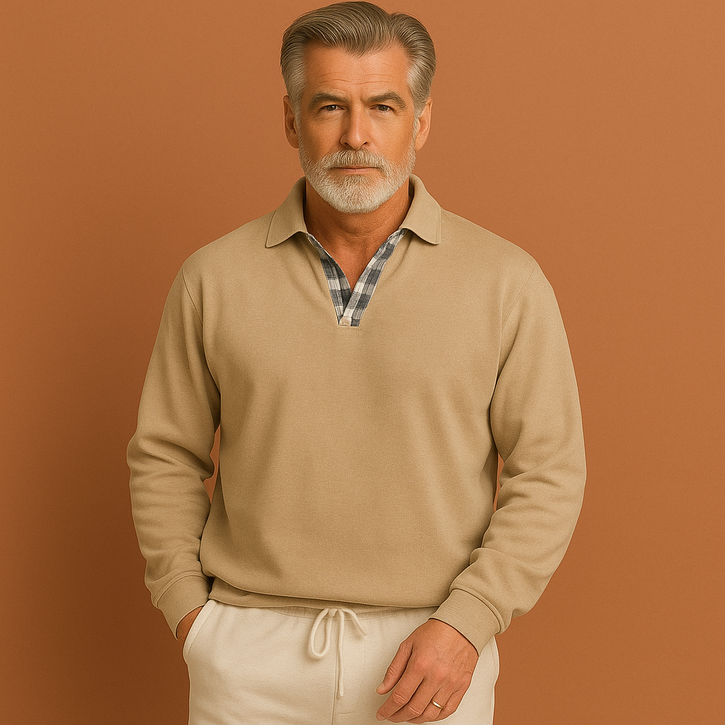 Heren polotrui, lichtgewicht en ademend, ideaal voor zomer en lente. Comfortabele casual herenmode.