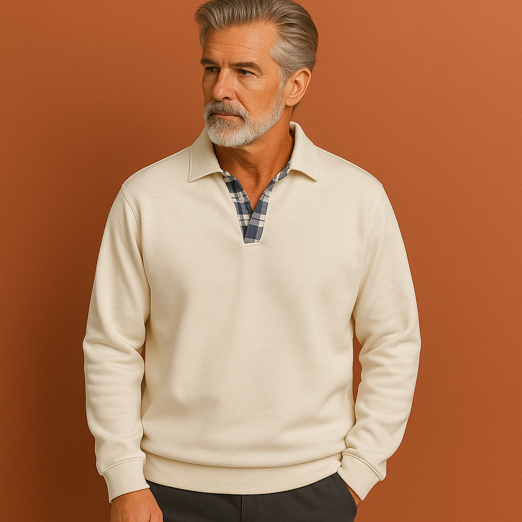Ademende lichtgewicht heren polotrui voor lente en zomer. Comfortabele casual top, veelzijdig te combineren.
