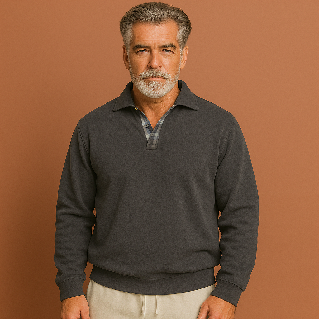 Klassieke heren polotrui, ademend en lichtgewicht. Perfecte casual top voor lente en zomer comfort.