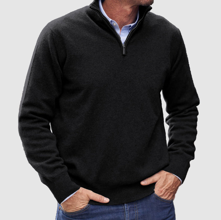 Zakelijke casual heren pullover in effen kleur, ideaal voor kantoor of vrije tijd. Mode must-have.