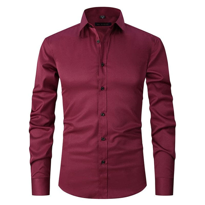 Stijlvol heren rekbaar shirt; veelzijdig te combineren voor lente, herfst en elke outfit.