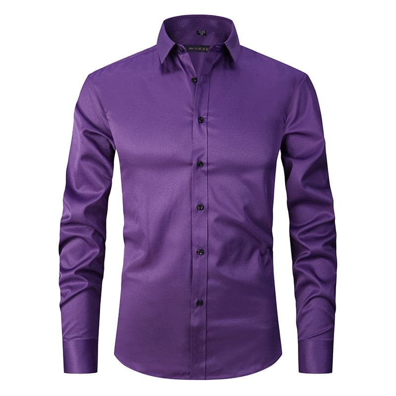 Casual heren overhemd met stretch; ideaal voor vrije tijd, comfortabel en modieus.