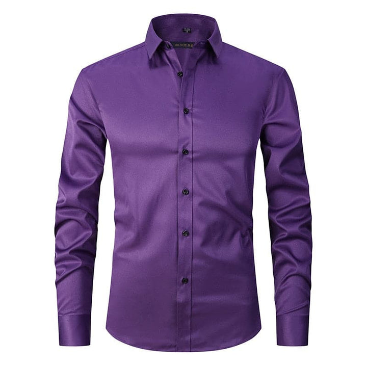 Casual heren overhemd met stretch; ideaal voor vrije tijd, comfortabel en modieus.