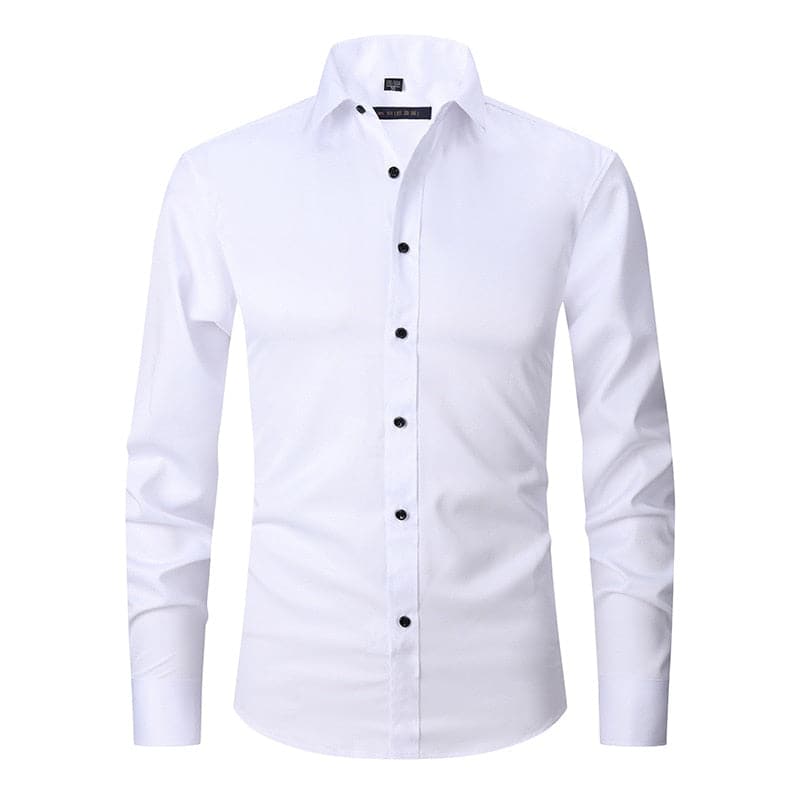 Formeel rekbaar heren shirt; combineert elegantie met ongeëvenaard comfort en stretch.