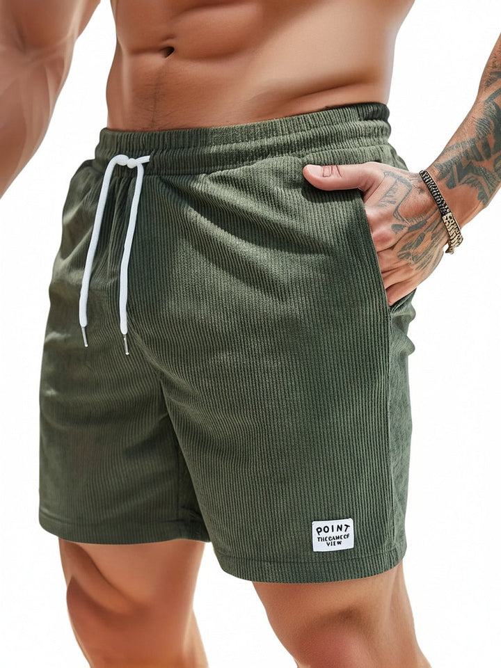 Heren shorts: comfortabele casual shorts met elastische taille, trekkoord en praktische zakken.