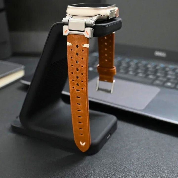 Heren siliconen Apple Watch band; comfortabel, duurzaam en stijlvol voor 42mm, 44mm, 45mm en Ultra 49mm.