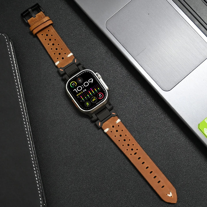 Grijze siliconen Apple Watch accessoire voor heren, comfortabel en duurzaam voor dagelijks gebruik. Geschikt 42mm-49mm.