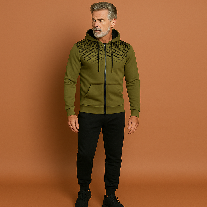 Comfortabel heren slim fit joggingpak. Geschikt voor sport, training en ontspannen thuis. Moderne sportkleding set.