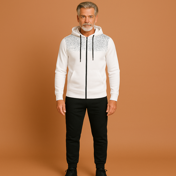 Sportief heren trainingspak, slim fit voor optimale bewegingsvrijheid. Perfect voor workouts, hardlopen of vrijetijd.