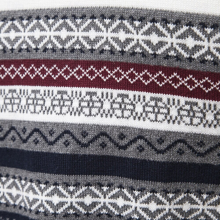 Casual heren halve rits trui; stijlvolle slim fit sweater, perfect voor herfst en wintermode.