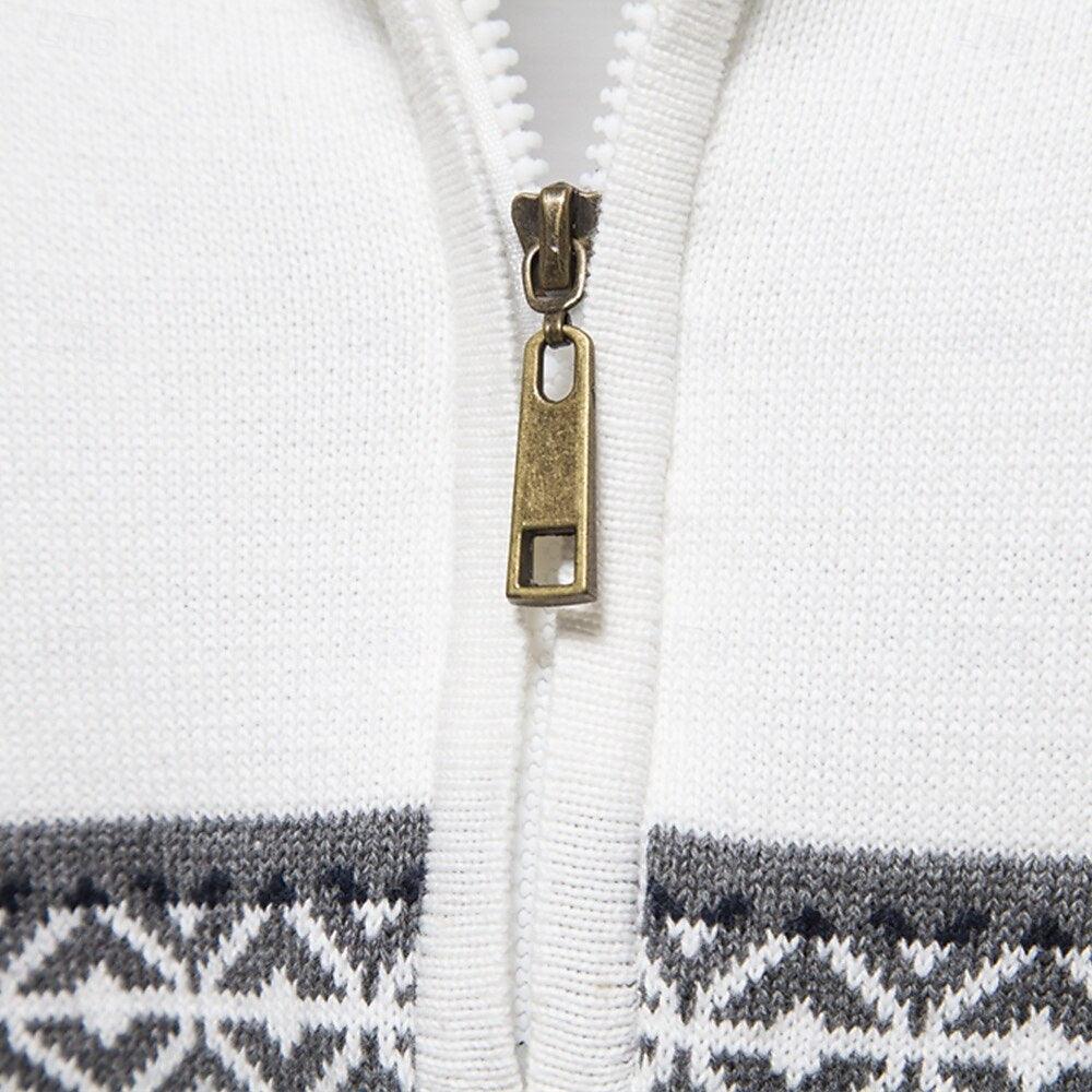 Moderne slim fit heren trui; comfortabele halve rits sweater, ideaal voor een elegante herfstlook.