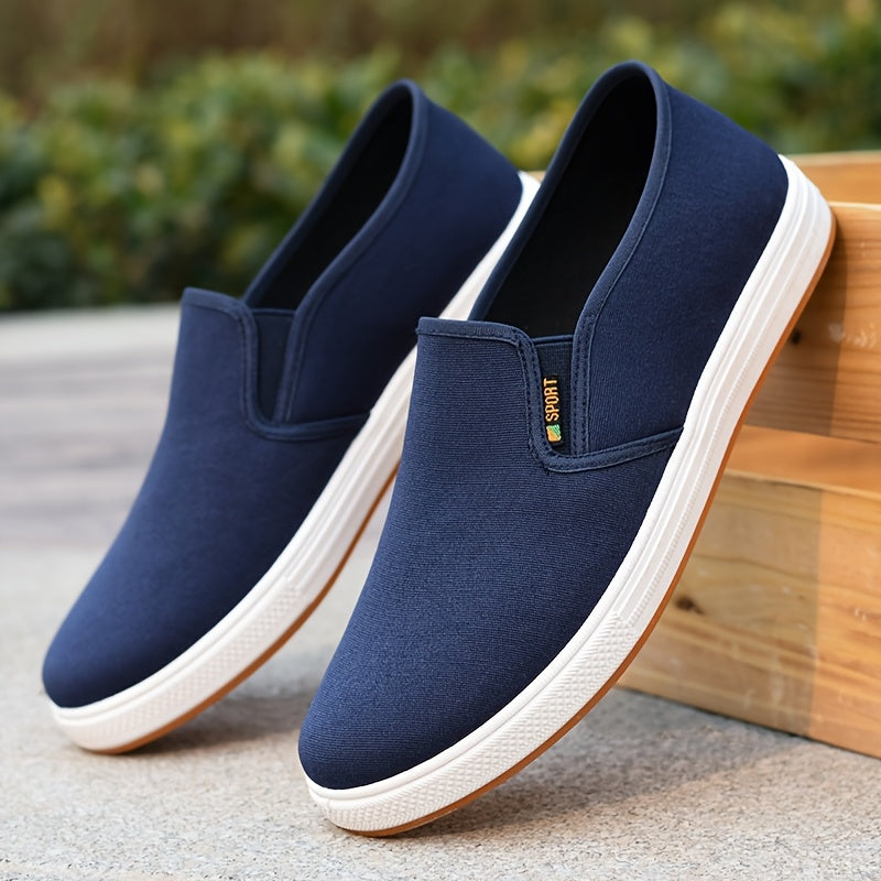 Comfortabele heren instapsneakers, perfect voor lente/zomer vrije tijd. Ademend ontwerp voor optimaal gemak.