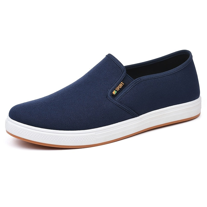 Stijlvolle casual herenschoenen: zwarte slip-on sneakers met ademend mesh. Essentieel voor elke dag.