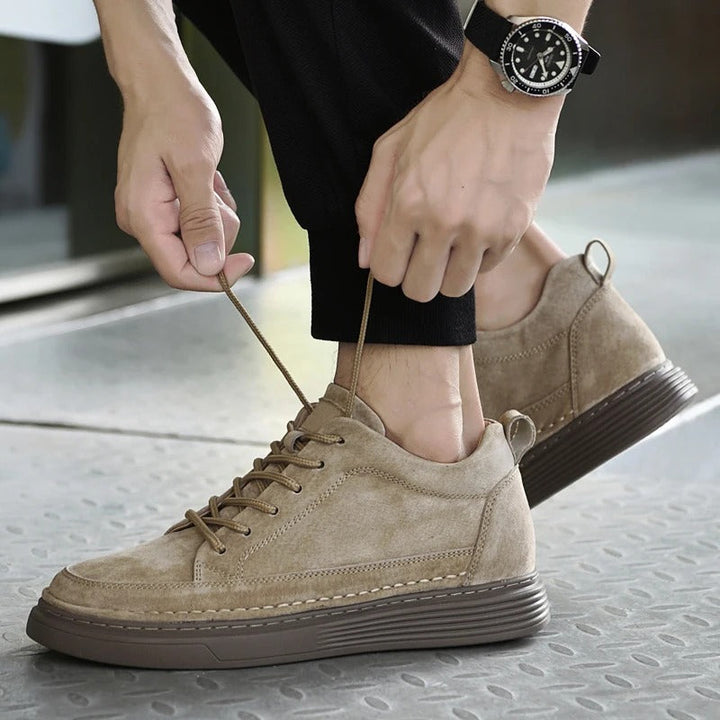 Dikke zool heren sneakers; comfortabele en trendy keuze voor streetwear en dagelijks gebruik.