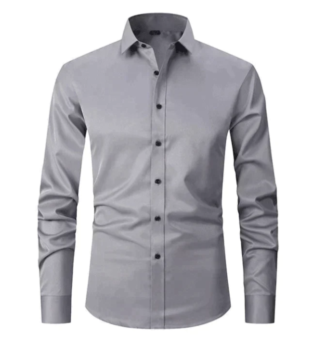 Heren overhemd van stretch stof, biedt de hele dag comfort. Ideaal voor een actieve levensstijl en modebewuste man.