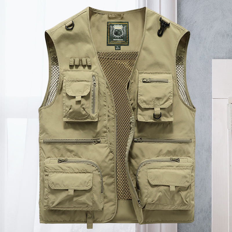 Heren tactisch utility vest, ideaal voor outdoor avontuur. Multifunctioneel mannen vest.
