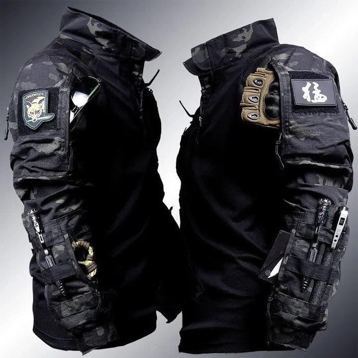 Comfortabele camouflage herenset, perfect als uniform voor tactische training, outdoor survival en avontuur.