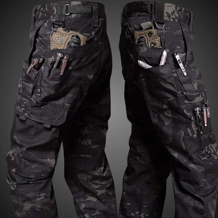 Heren tactische werkbroek, waterdicht en duurzaam, ideaal voor outdoor avonturen en wandelen.