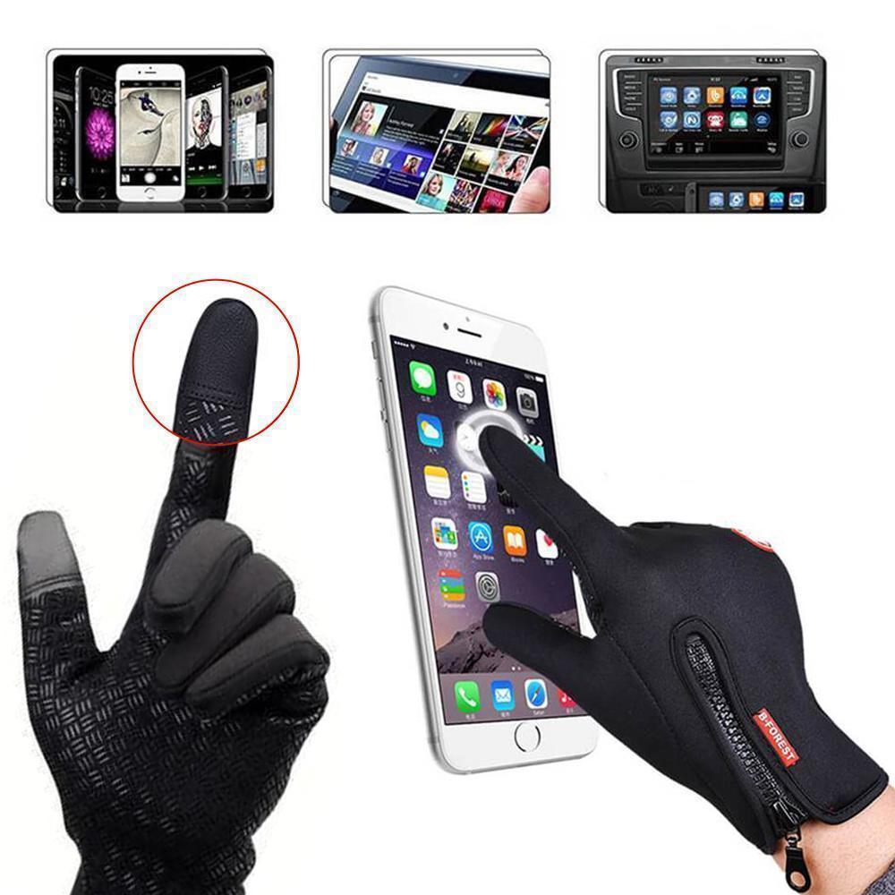 Heren winterhandschoenen, winddicht en thermisch gevoerd voor optimaal comfort buiten.
