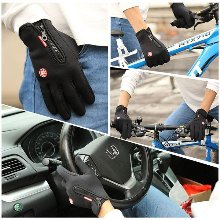 Waterafstotende en winddichte heren handschoenen, touchscreen geschikt voor koud weer.