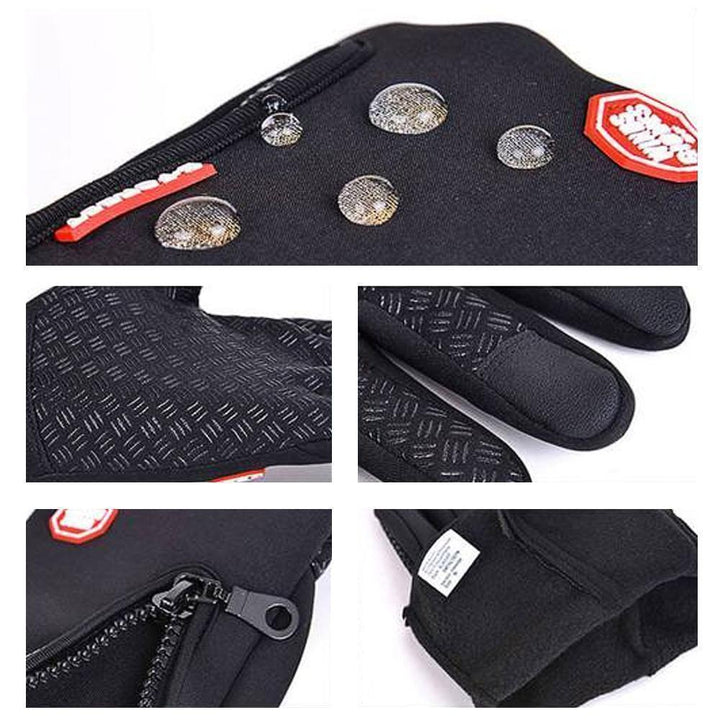 Warme heren thermische handschoenen, ideaal voor winterse fietsritten of wandelingen.