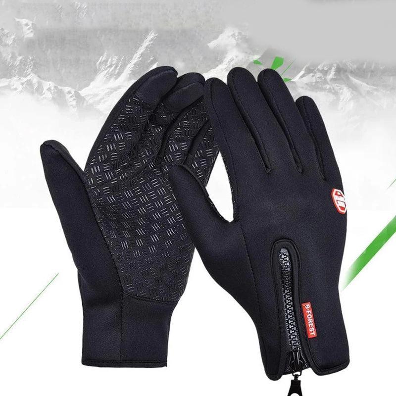 Warme heren winterhandschoenen, winddicht en touchscreen-compatibel voor outdoor activiteiten.