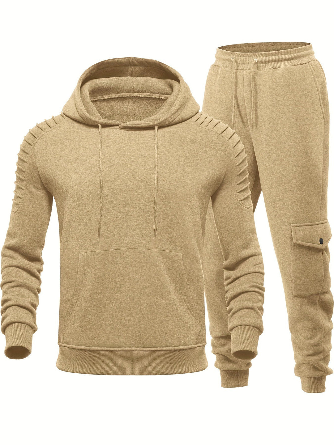 Heren trainingspak set met lange mouwen en comfortabele joggingsbroek voor sport & vrije tijd.