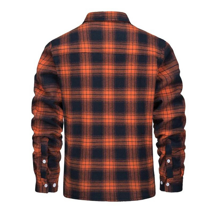 Tijdloze heren ruitjas, een essentiële tussenjas; combineert mode met comfort voor herfst en winter.