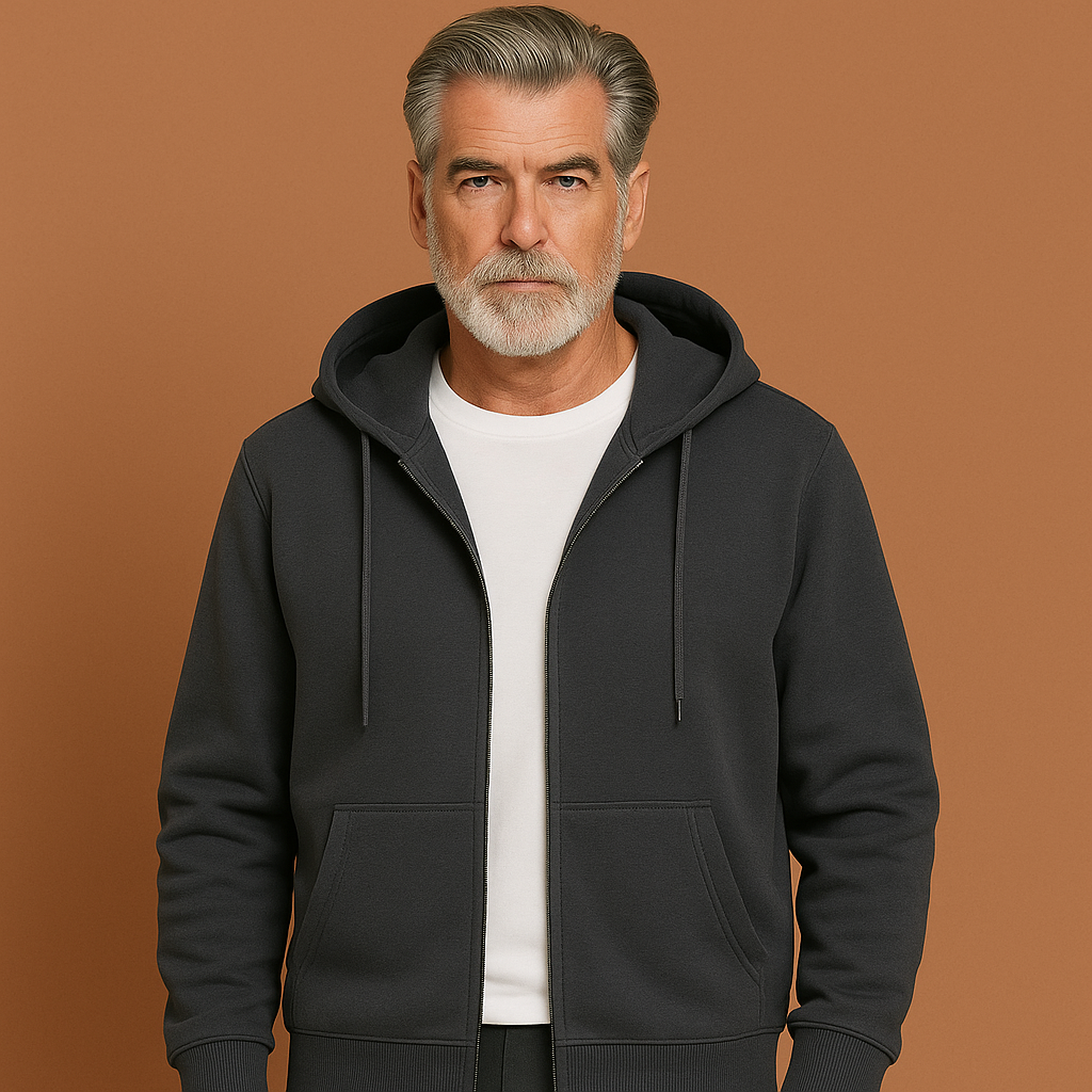 Heren vest met rits en capuchon, comfortabel voor casual kleding en herfstmode. Ideale herenmode bovenkleding.