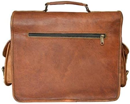 Veelzijdige leren messenger tas, geschikt als heren laptoptas, cameratas en duurzame werktas.