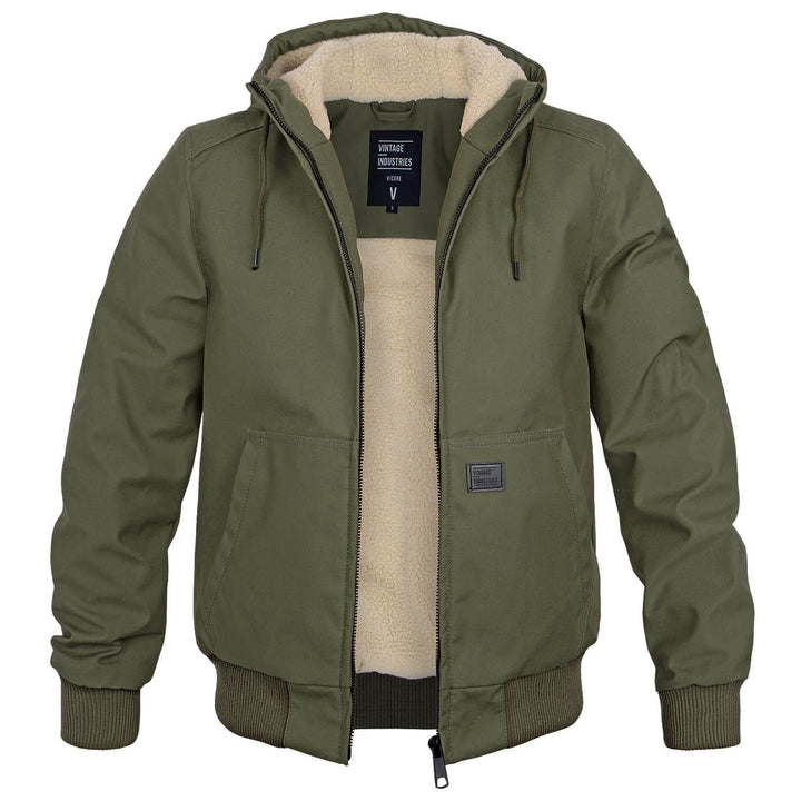 Stijlvolle heren winterjas, beschermend en warm. Casual bomberjack voor mannen.