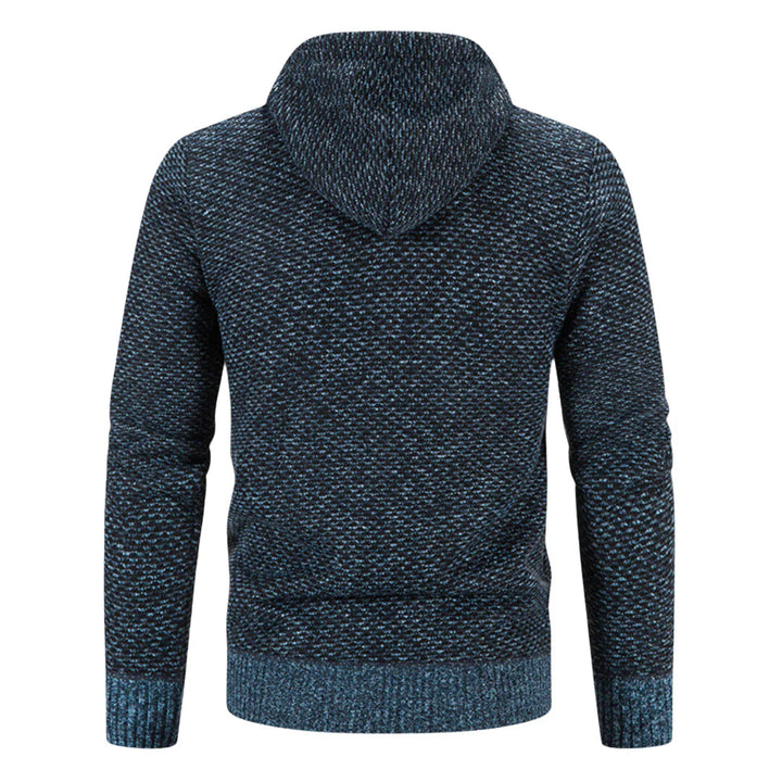 Comfortabele warme heren hoodie met zachte voering en stevige ritssluiting. Perfect voor herfst en winter.