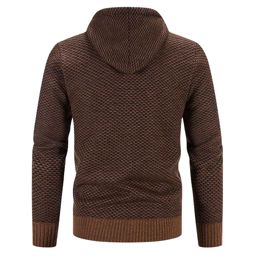 Heren vest met capuchon en ritssluiting, extra warm. Casual en comfortabel voor dagelijks gebruik.