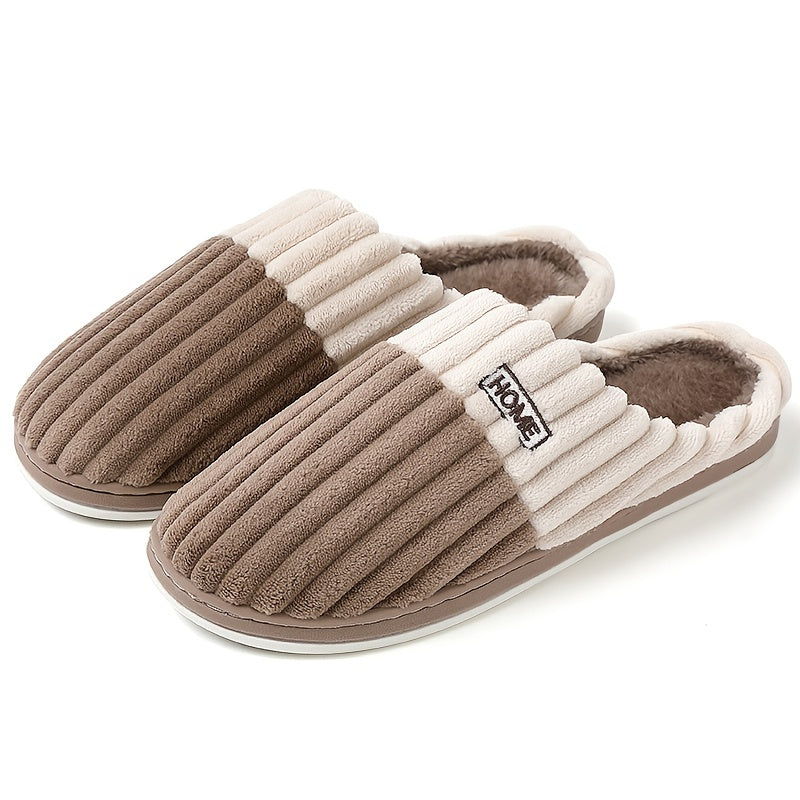 Elegante heren pantoffels, machinewasbaar en met een stevige zool, perfect voor thuisgebruik.