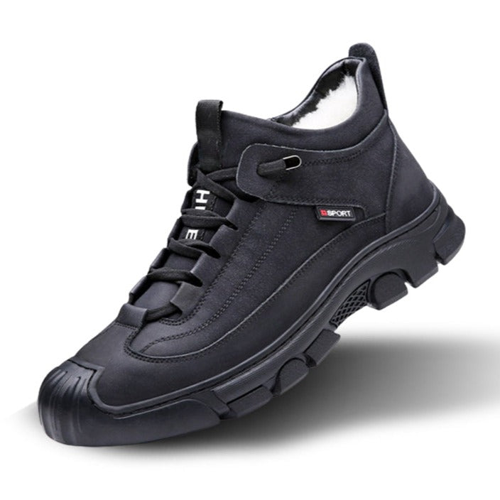 Heren warme waterdichte winterlaarzen voor comfort en grip. Ideaal voor koude dagen.