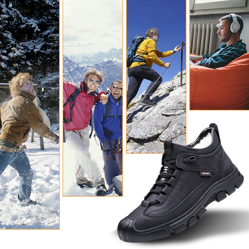 Modieuze waterdichte heren winterlaarzen met warme voering en robuuste zool.