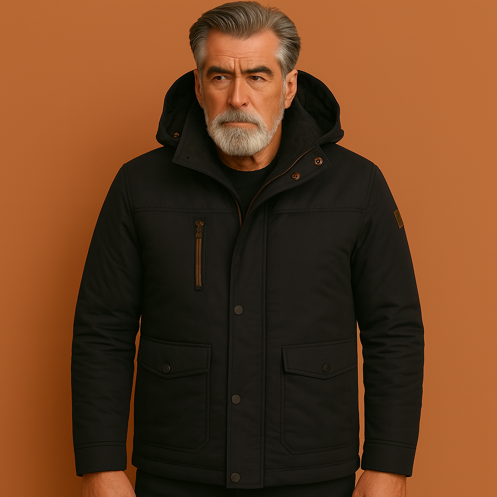 Heren warme winterparka, stijlvol en comfortabel, perfect voor koude dagen. Ideale bovenkleding.