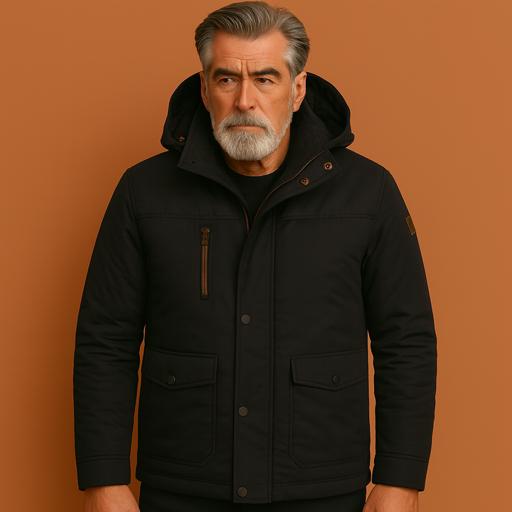 Heren warme winterparka, stijlvol en comfortabel, perfect voor koude dagen. Ideale bovenkleding.
